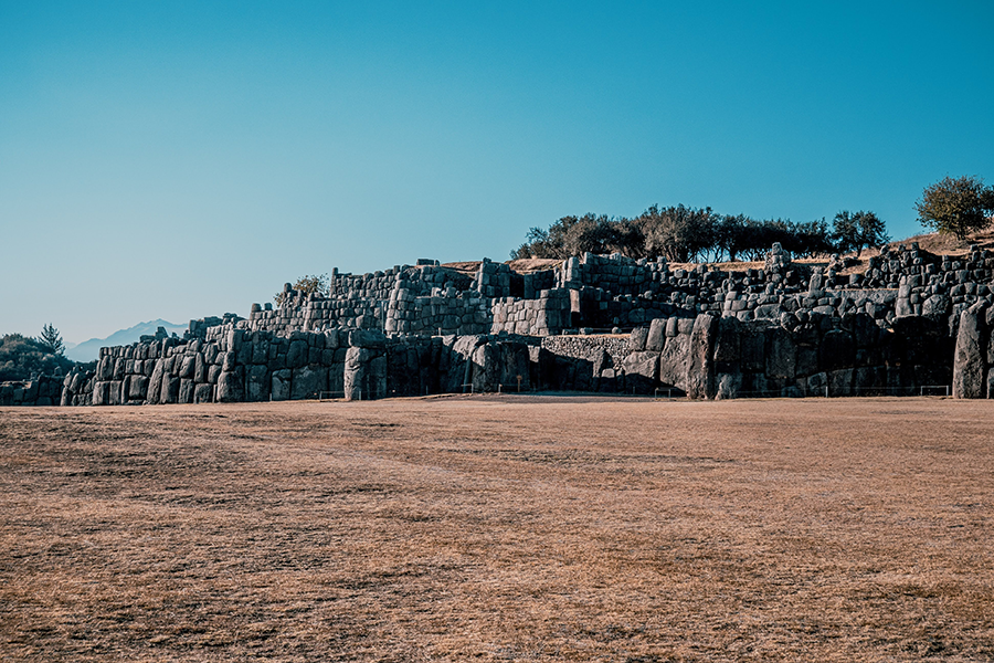 massive limestone blocks in Sacsayhuaman, peru