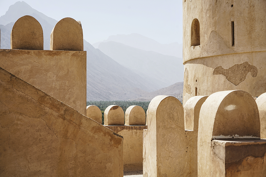 photo of oman, nakhal, nakhal fortress in wesetern hajar mountains and western hajar mountains in oman